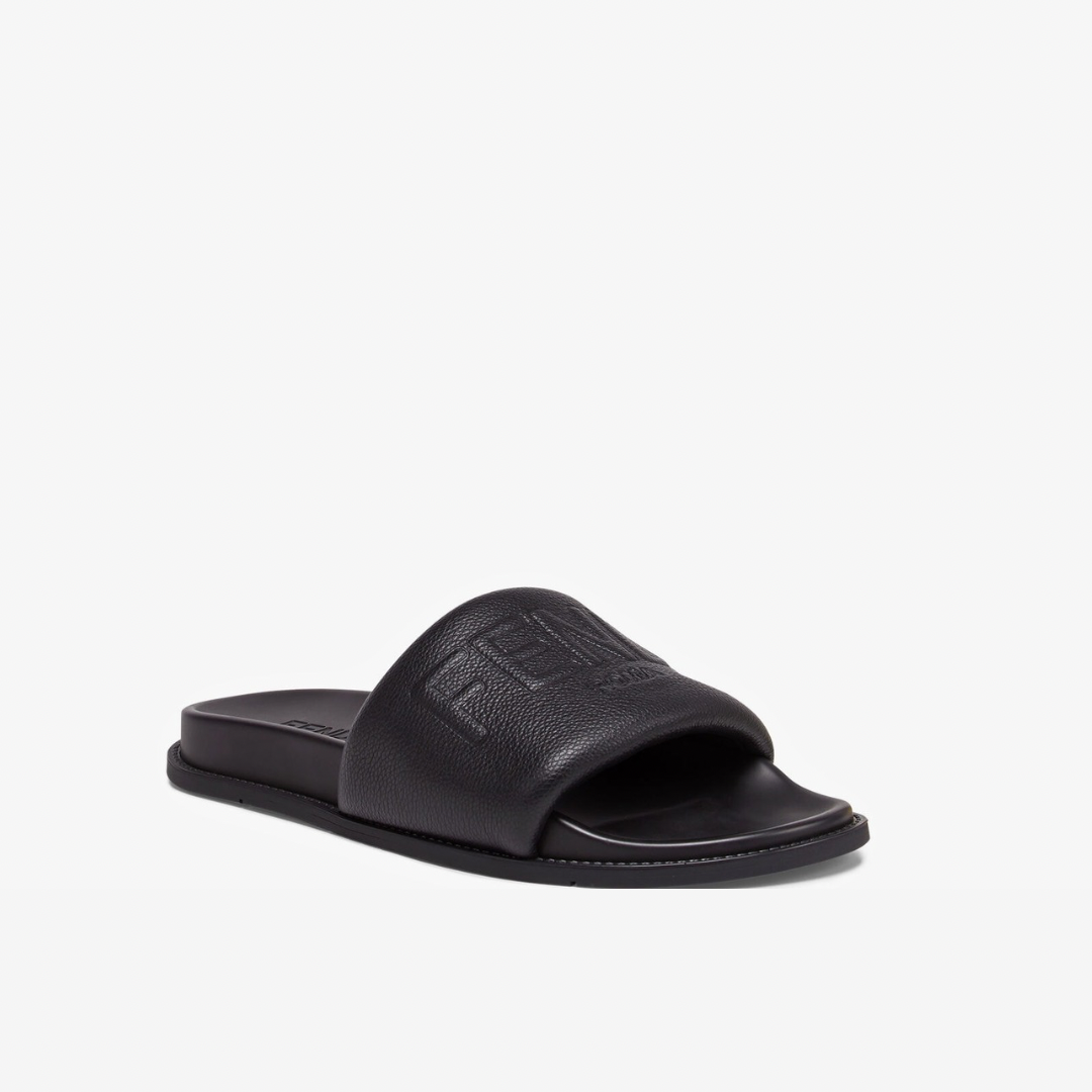 FENDI leather slides