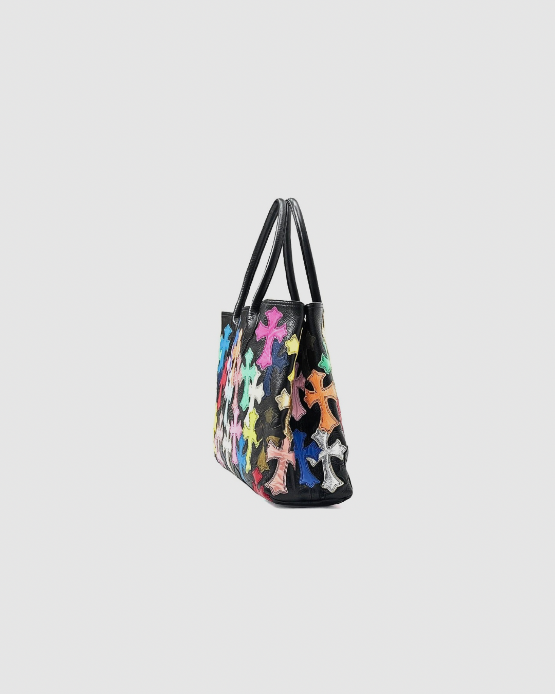 Chrome Hearts Multi colored Cross Patched TOTE BAG