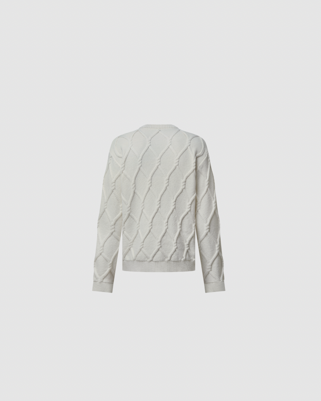 Louis Vuitton Embellished Cable Knit Wool Blend Pullover