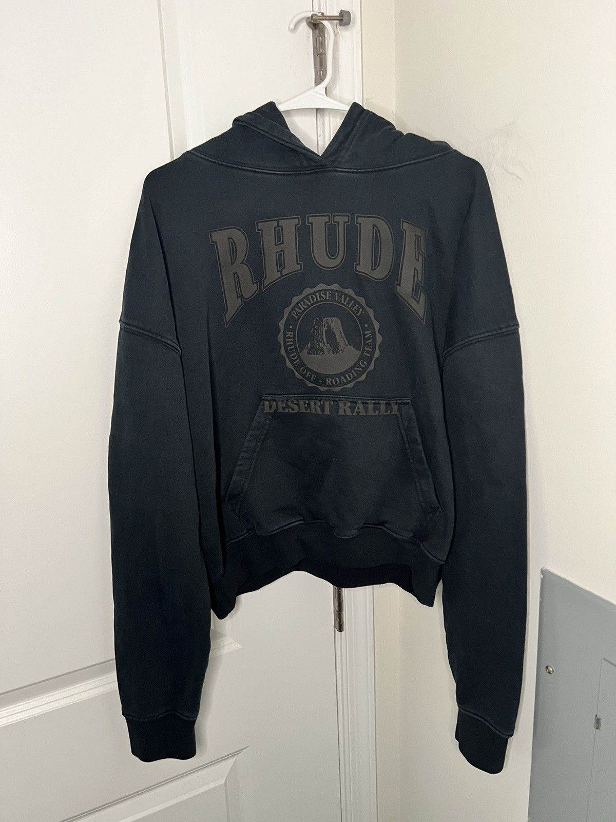 Rhude Cropped Desert Valley Hoodie