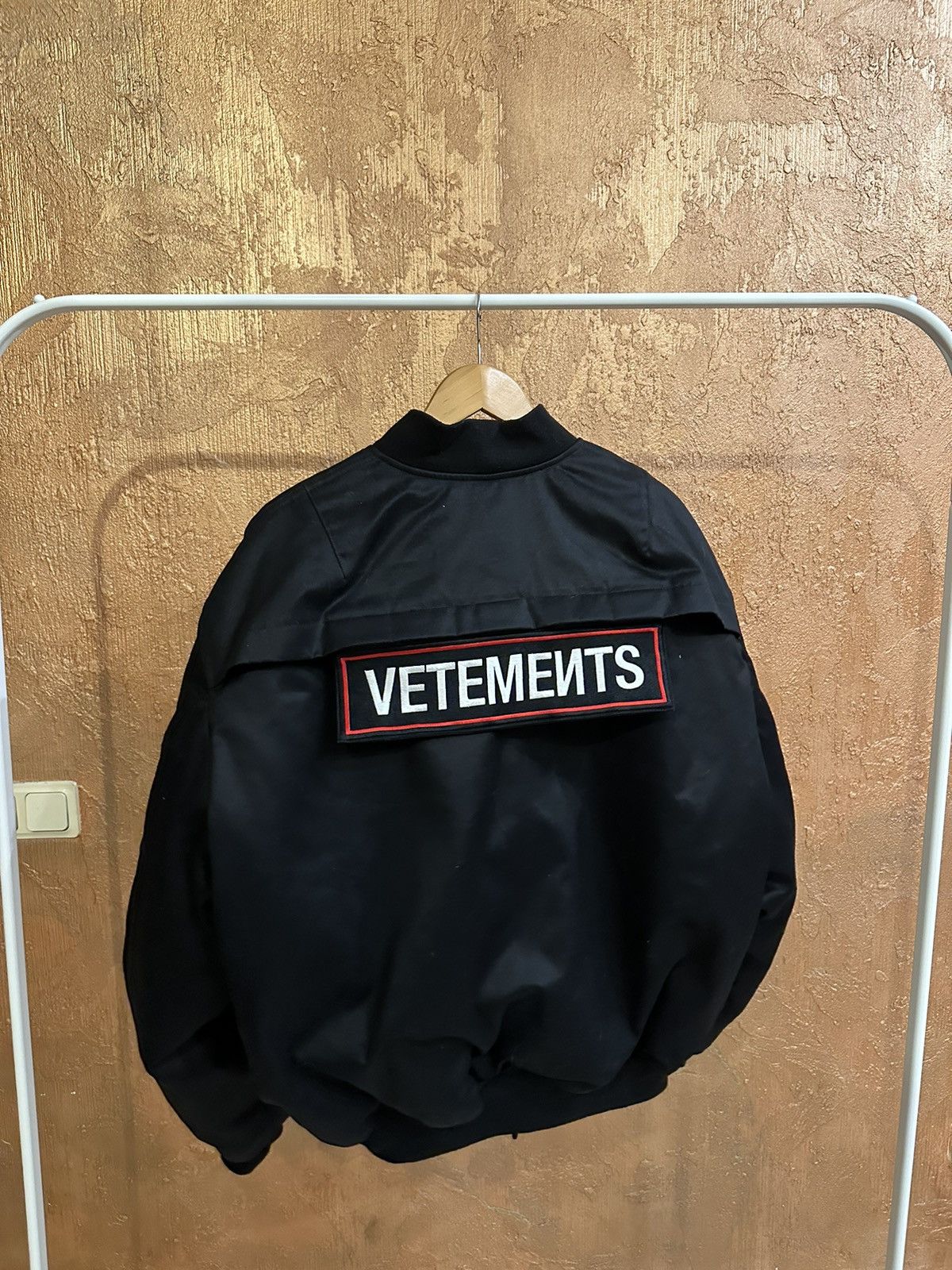 Vetements Logo Bomber Cotton Jacket