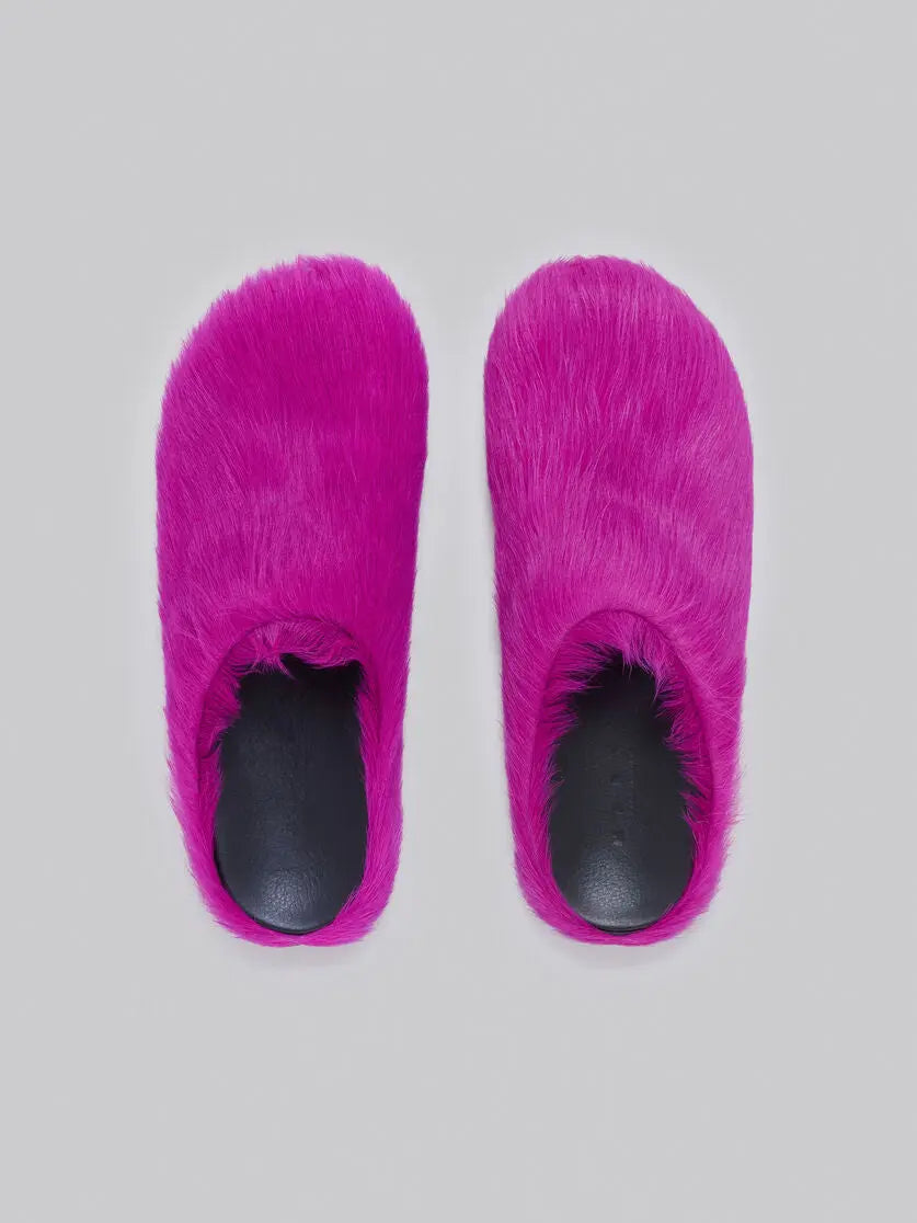 Marni long haircalfskin Fussbett sabot urbanluxe