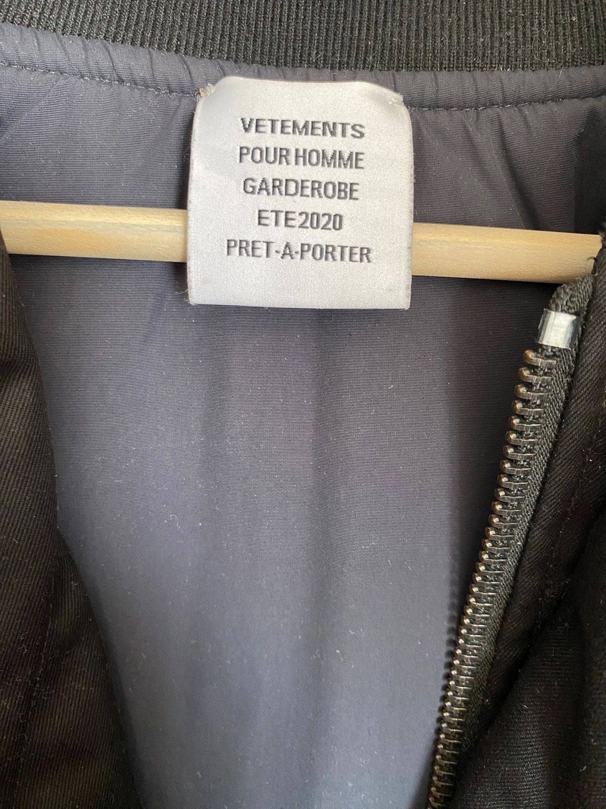 Vetements Logo Bomber Cotton Jacket