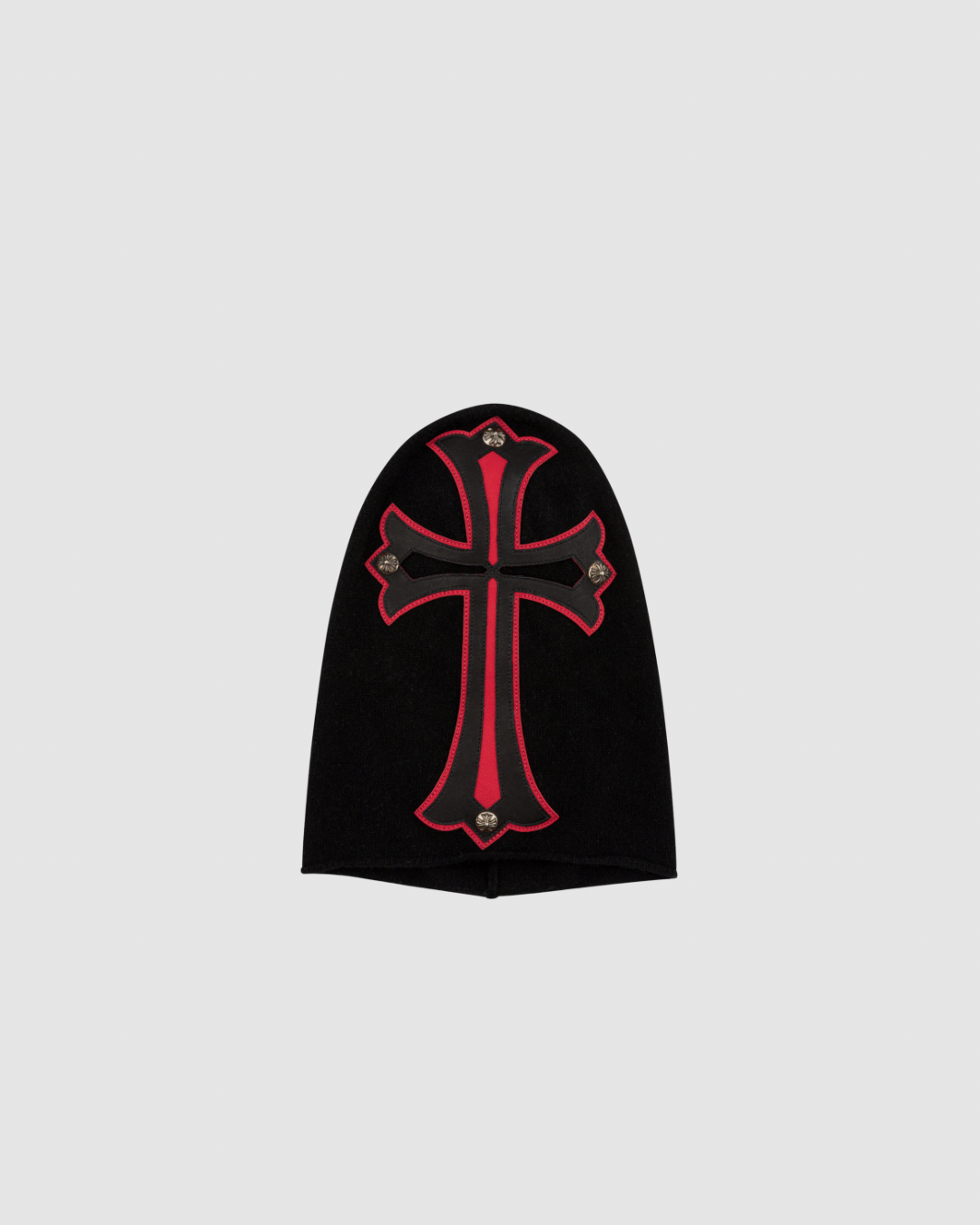 Chrome Hearts Leather Cross Cashmere Mask