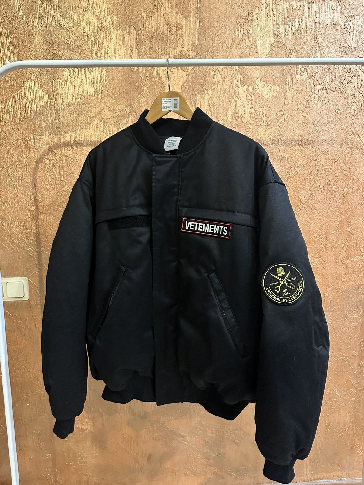 Vetements Logo Bomber Cotton Jacket