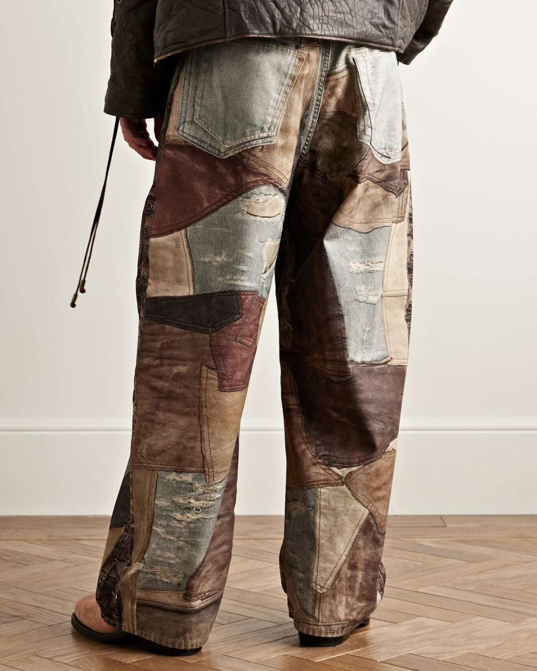 Acne Studios Wide-Leg Trompe L'oeil Jeans