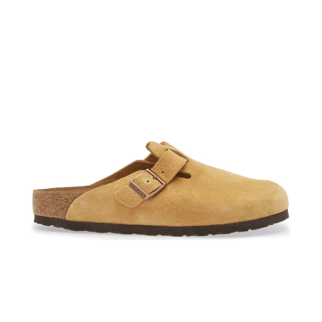 Birkenstock Boston Soft Footbed Suede Leather Clogs