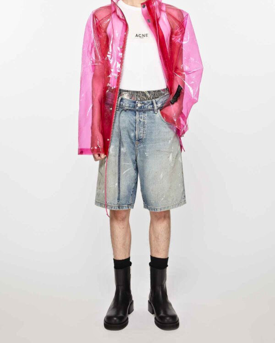 Acne Studios Loose Fit Denim Shorts