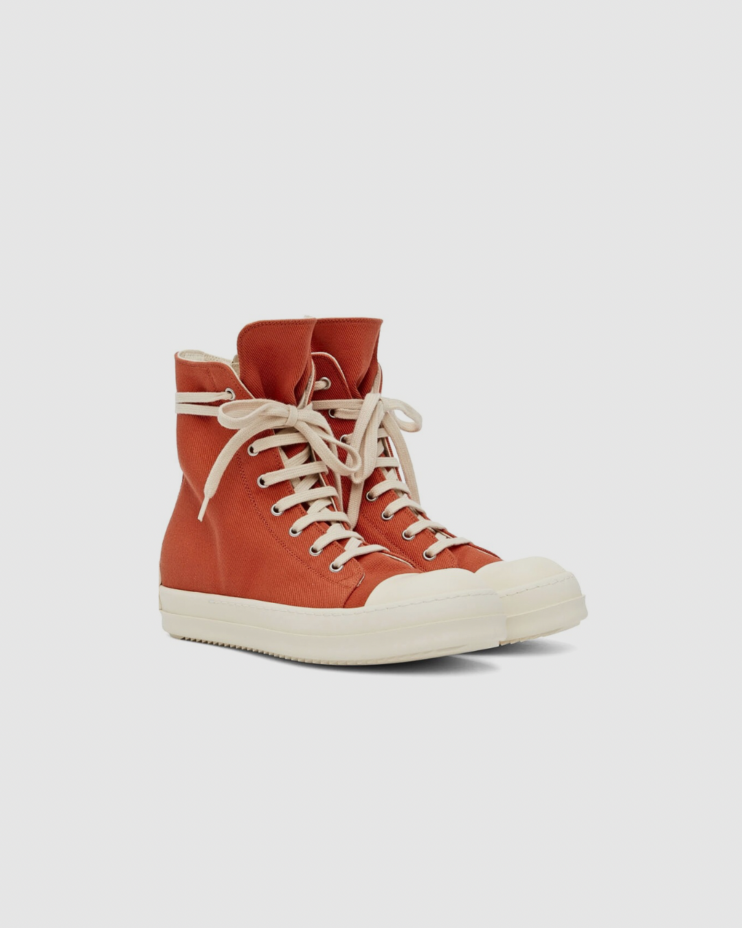 Rick Owens Drkshdw Orange High-Top Sneakers