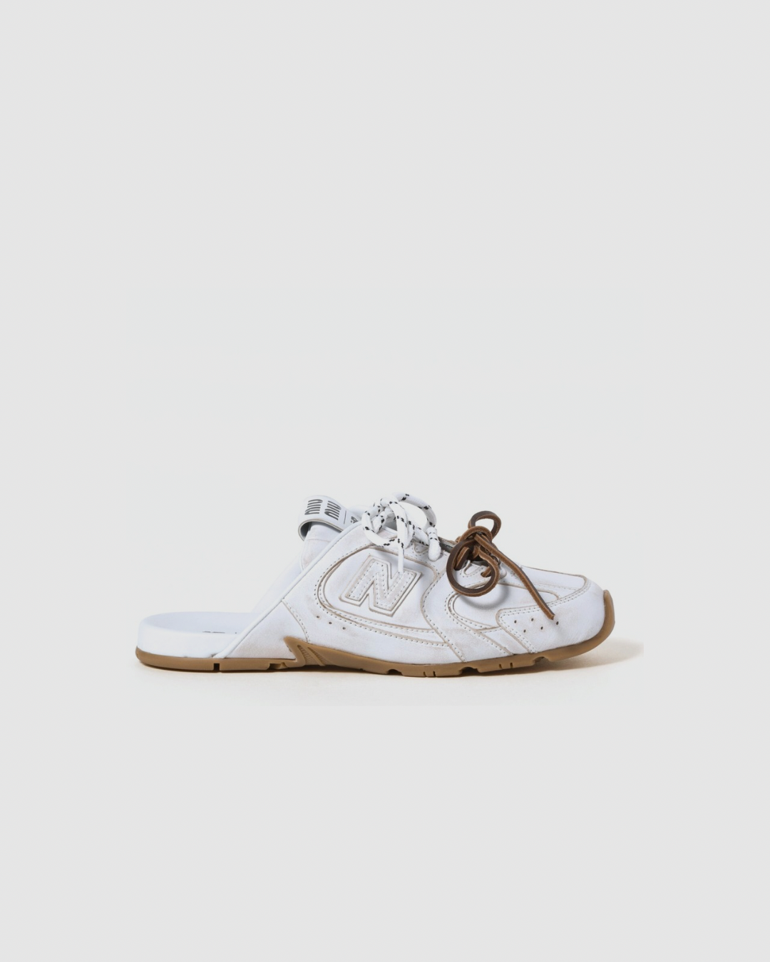 New Balance X Miu Miu 530 SL deco calf leather mules