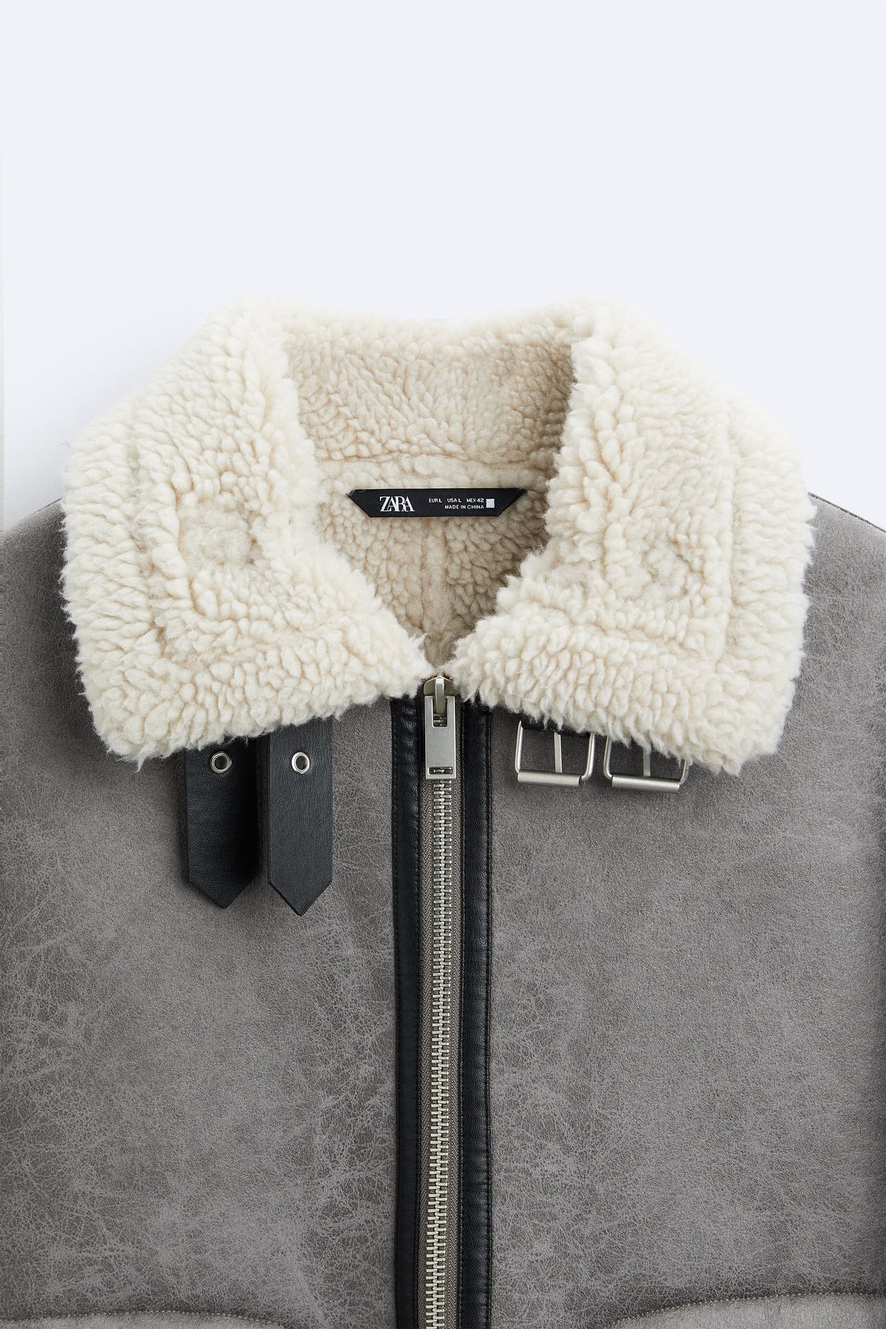 Zara Double Faced Fleece Lined Jacket