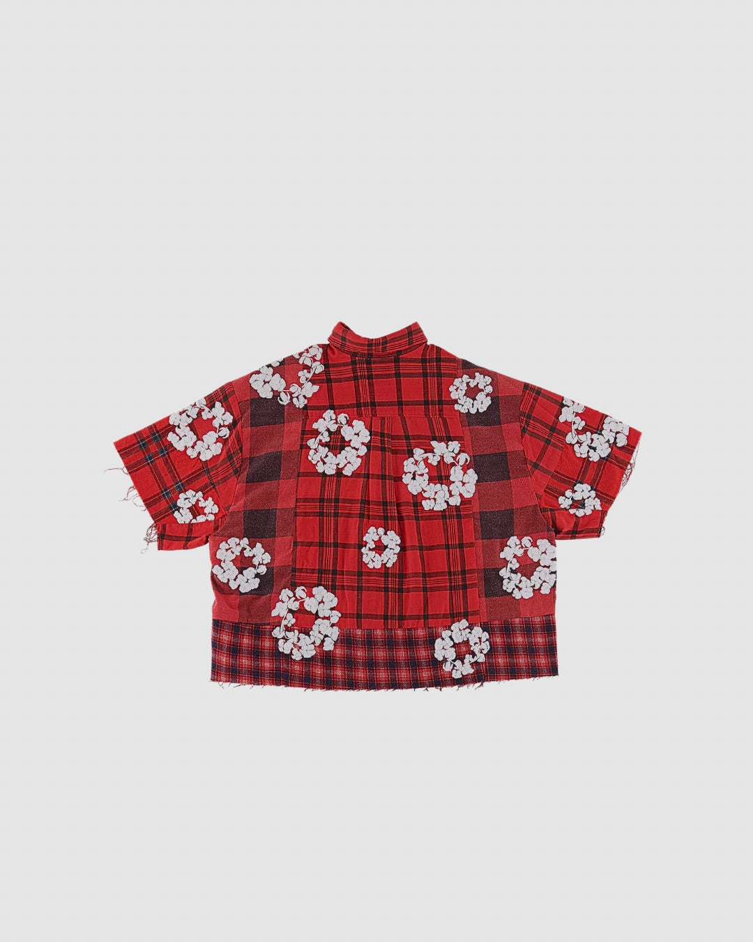 Denim Tears x Readymade 'Check' Wreath Short Sleeve Flannel Shirt