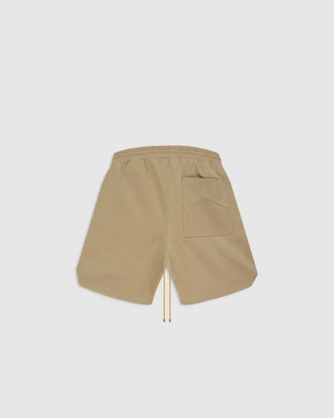 Rhude Embroidered Twill Logo Shorts Tan urbanluxe