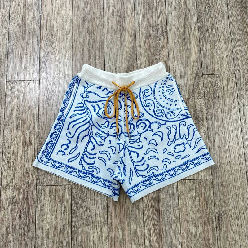 Rhude Knit Tile Wool Cashmere Short