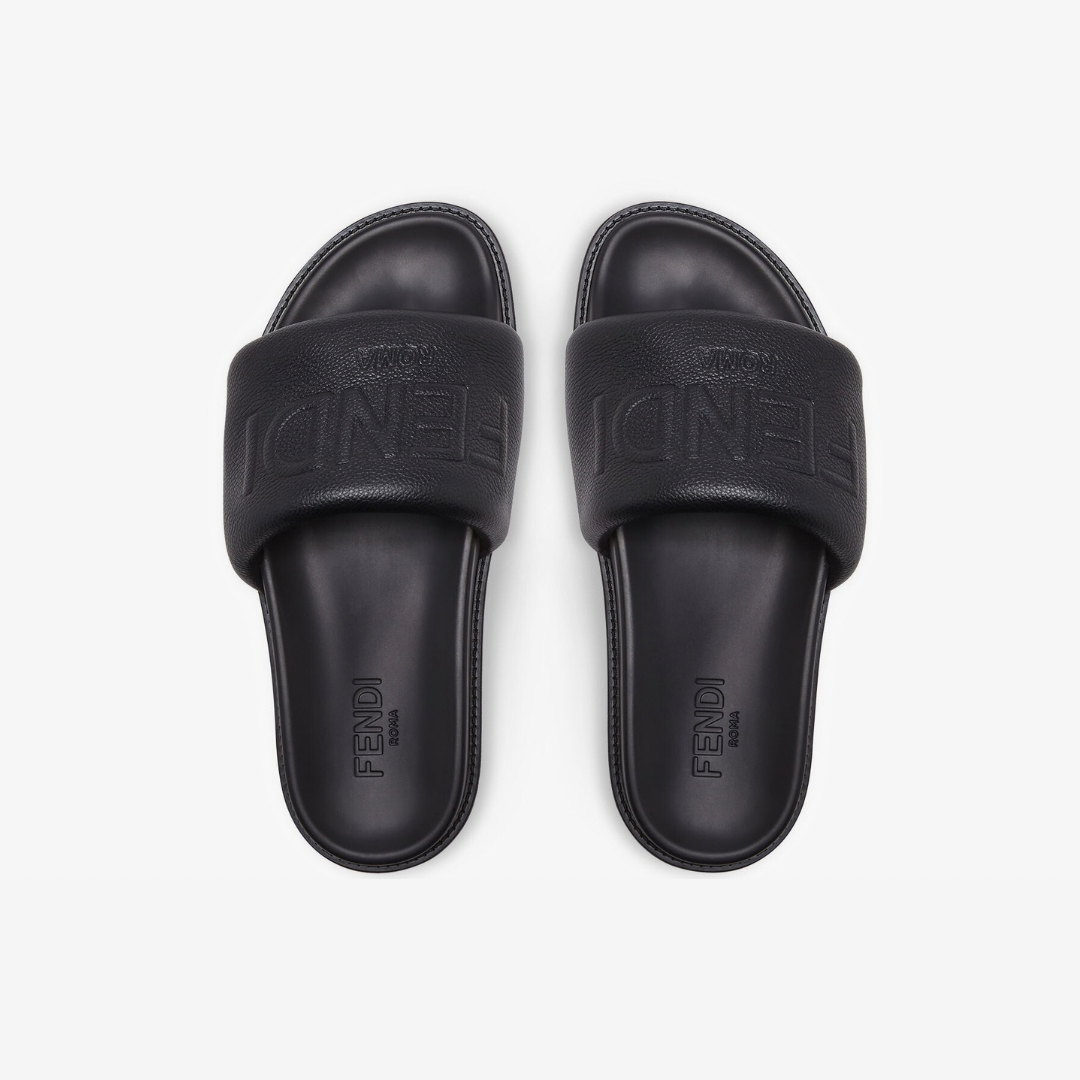 FENDI leather slides