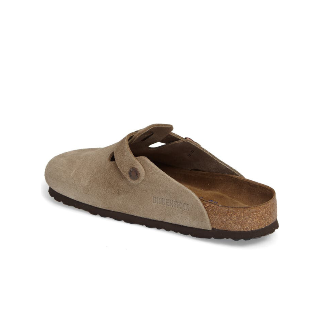 Birkenstock Boston Soft Footbed Suede Leather Clogs