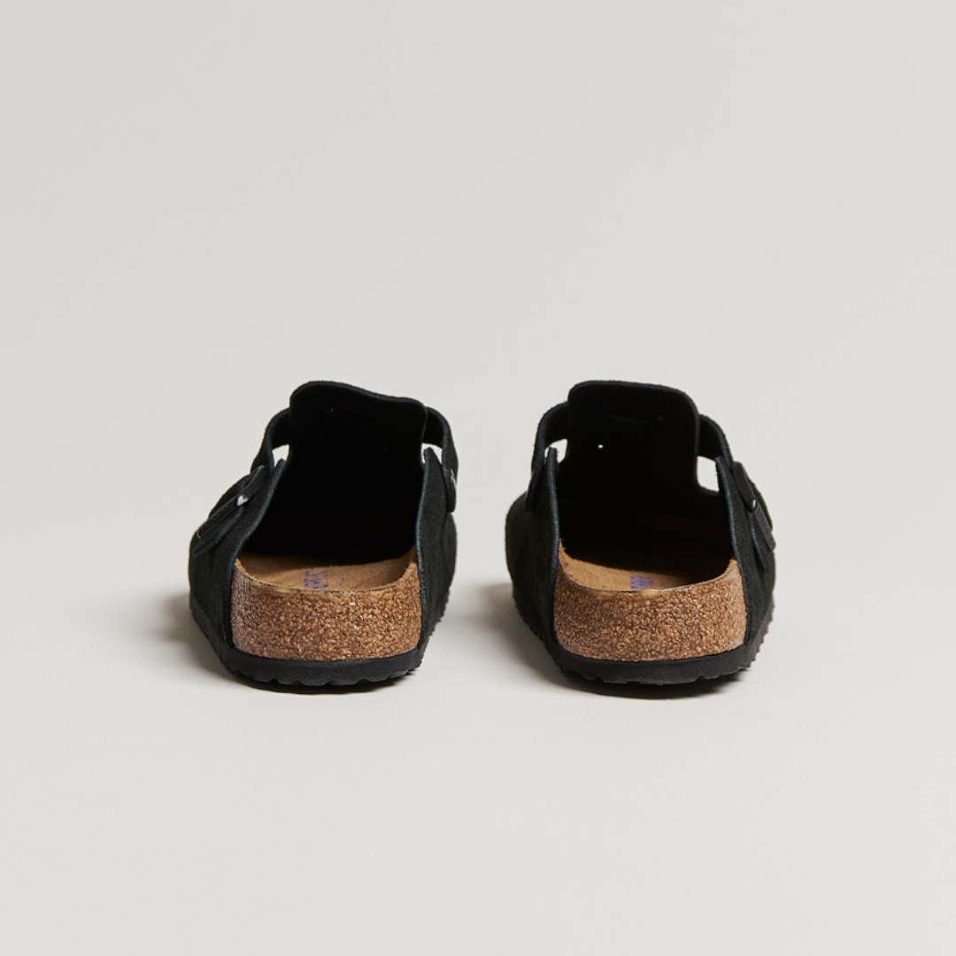 Birkenstock Boston Soft Footbed Suede Leather Clogs
