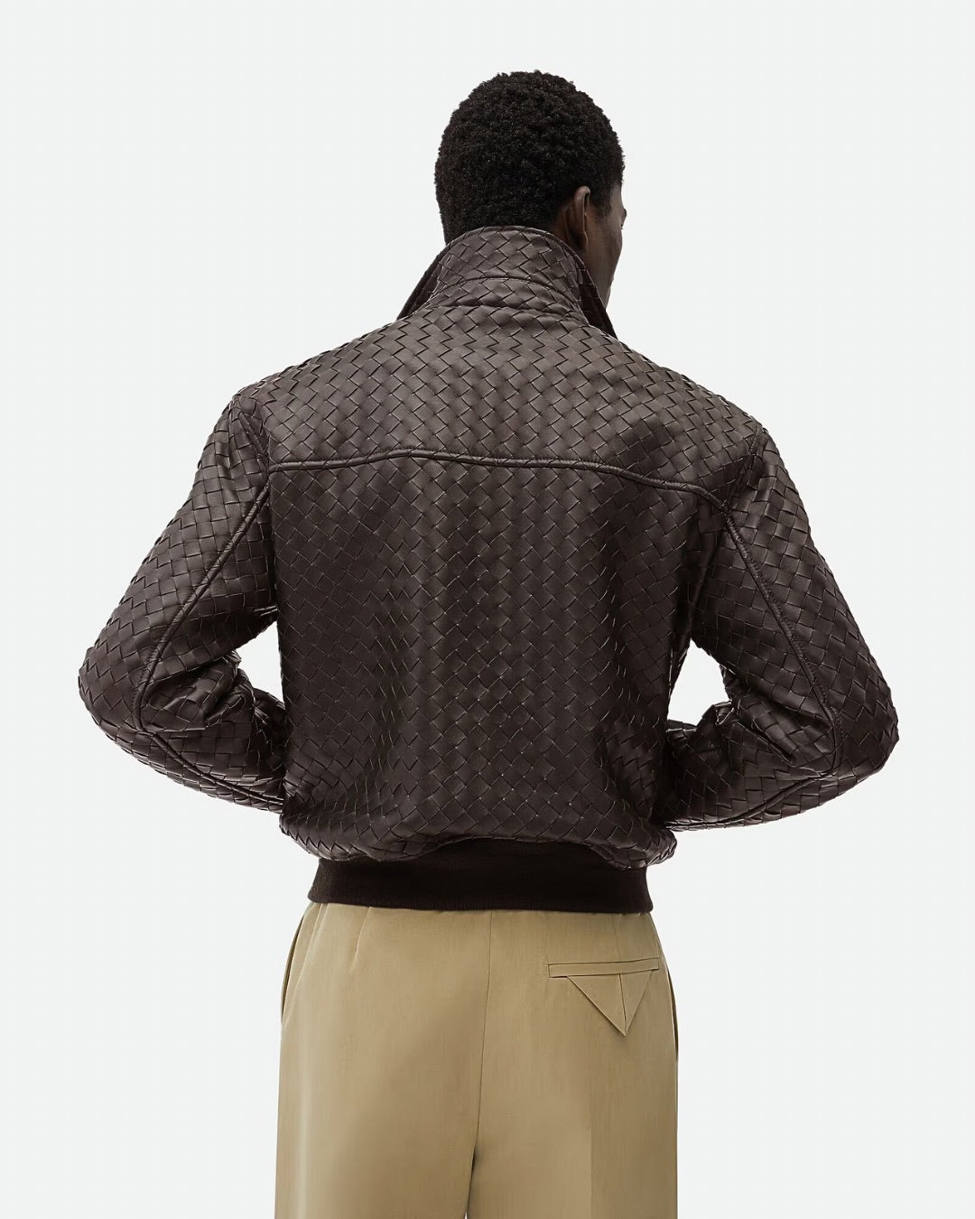Bottega Veneta Intrecciato Leather Blouson