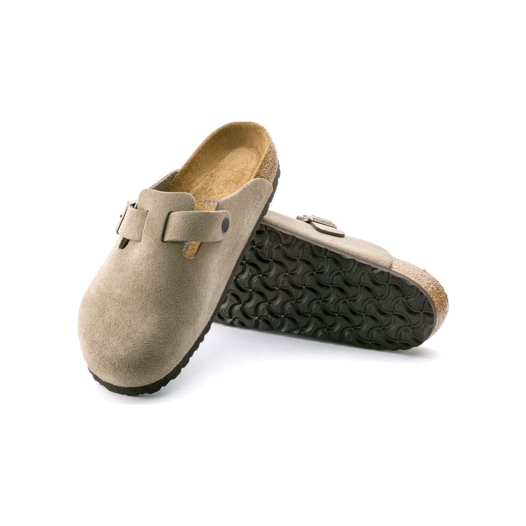 Birkenstock Boston Soft Footbed Suede Leather Clogs