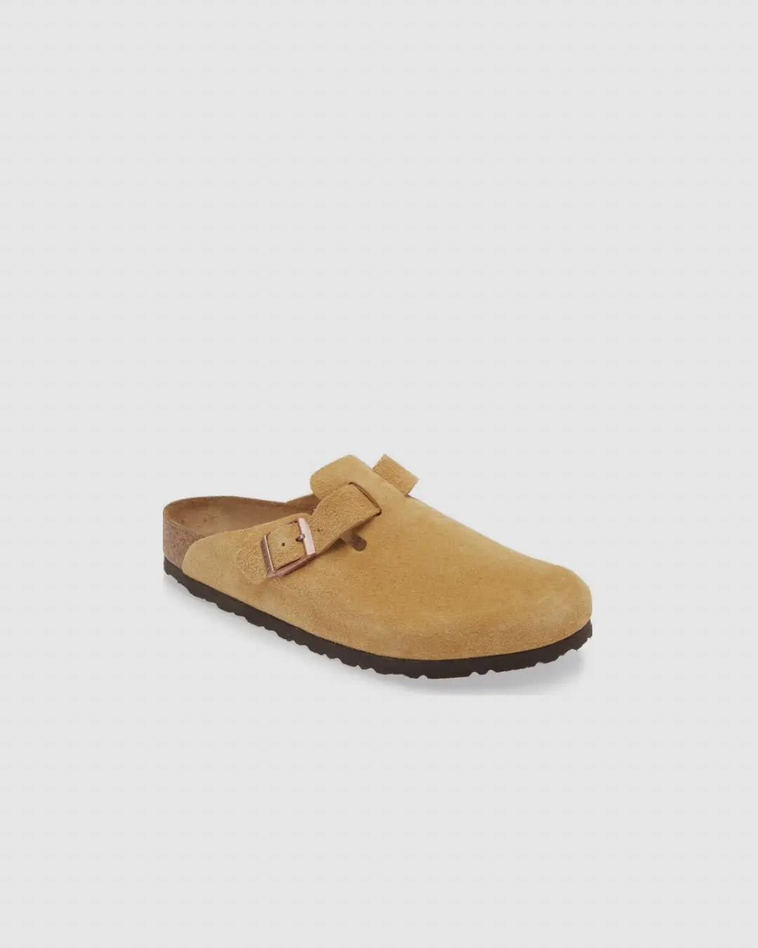 Birkenstock Boston Soft Footbed Suede Leather Clogs latte cream urbanluxe