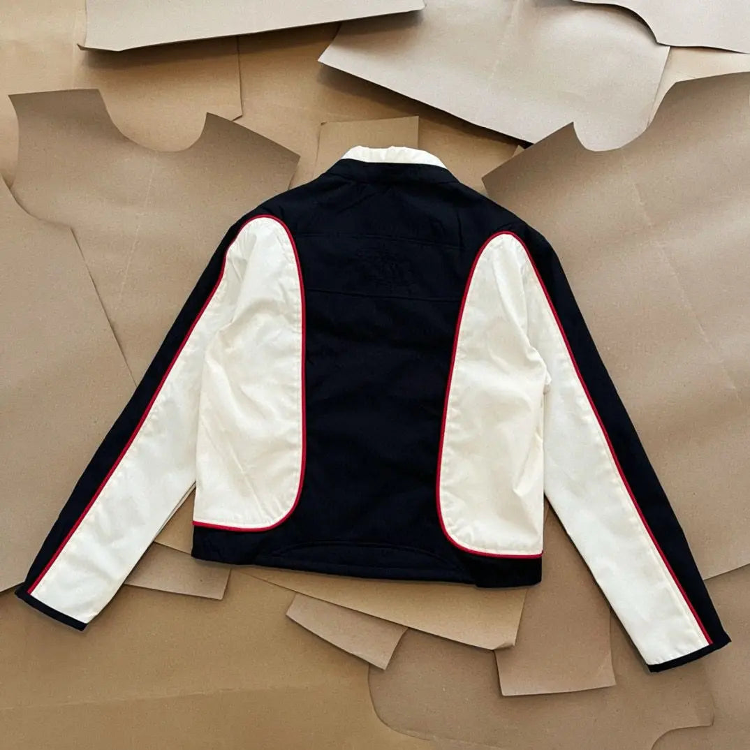 Diesel J-Blink Biker jacket in colour-block Nylon urbanluxeclo