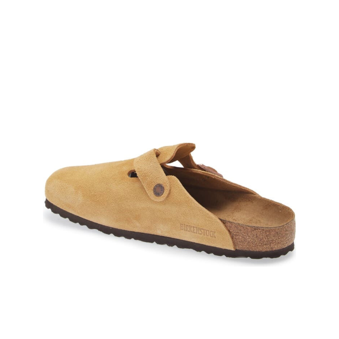 Birkenstock Boston Soft Footbed Suede Leather Clogs
