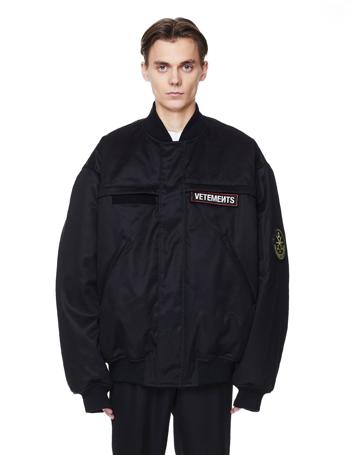 Vetements Logo Bomber Cotton Jacket