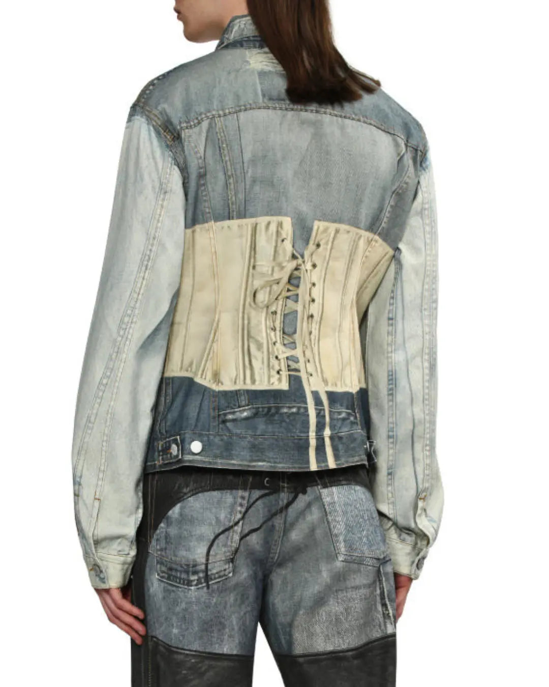 Acne Studios Orset printed Denim jacket urbanluxeclo