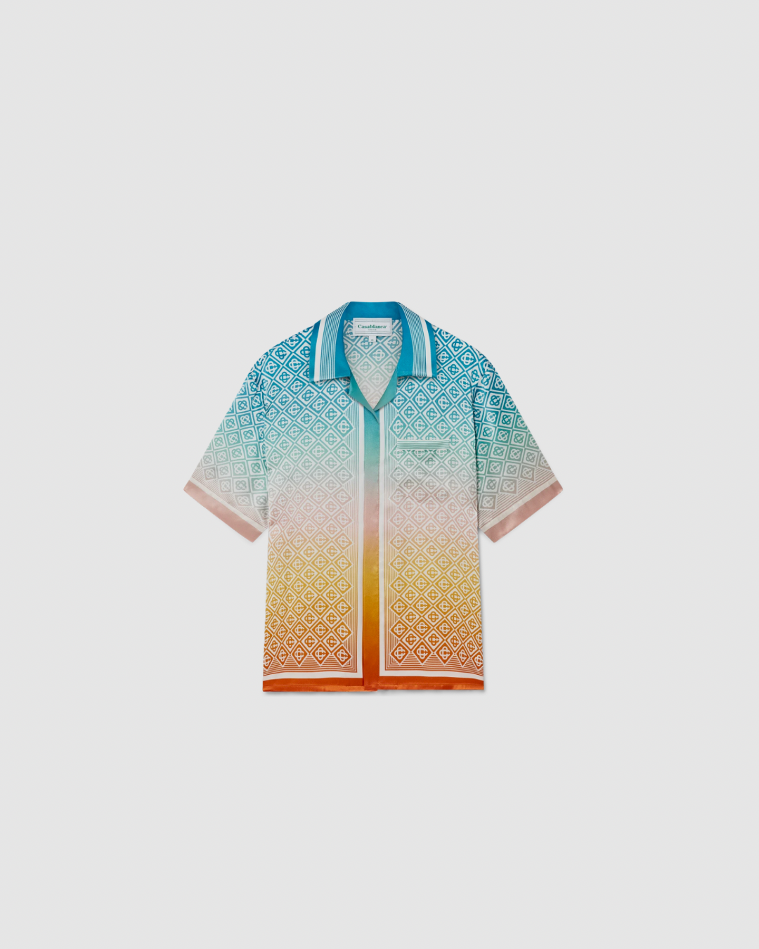 Casablsnca Gradient Monogram Silk Shirt