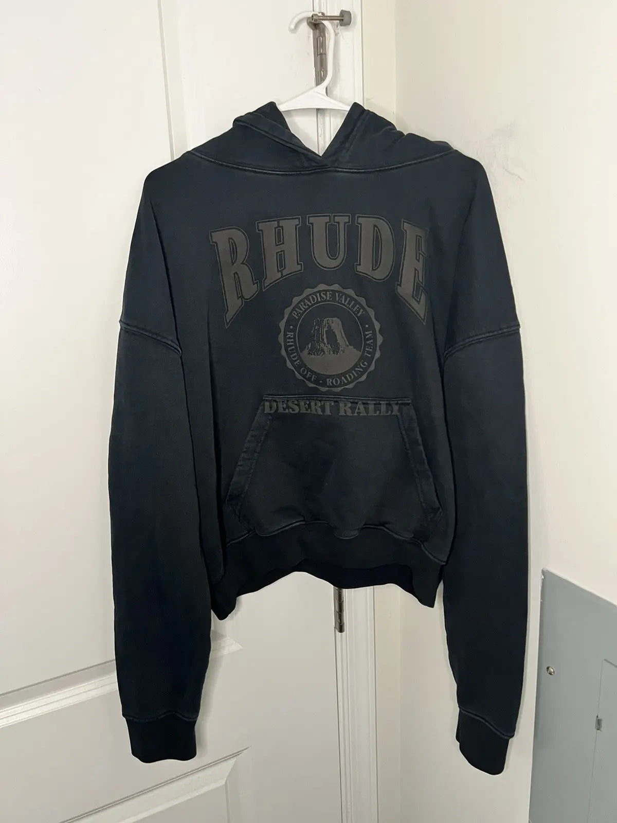 Rhude Cropped Desert Valley Hoodie