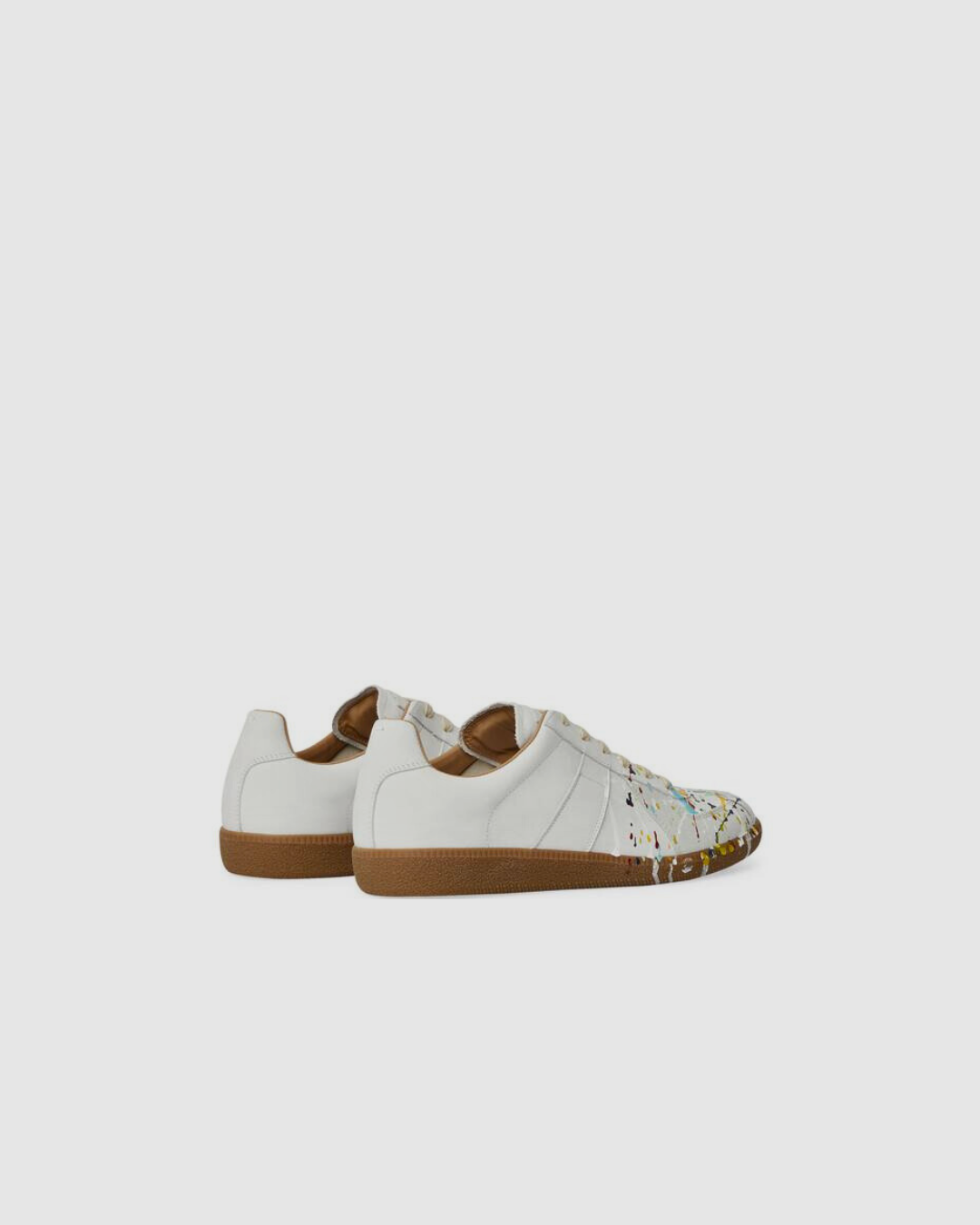 Maison Margiela Leather Paint-Detail Replica Sneakers
