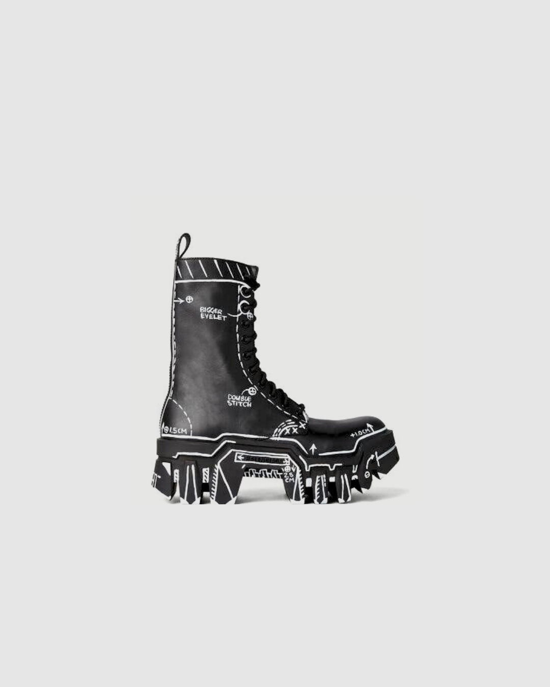 Balenciaga Bulldozer Marker Lug-Sole Boots