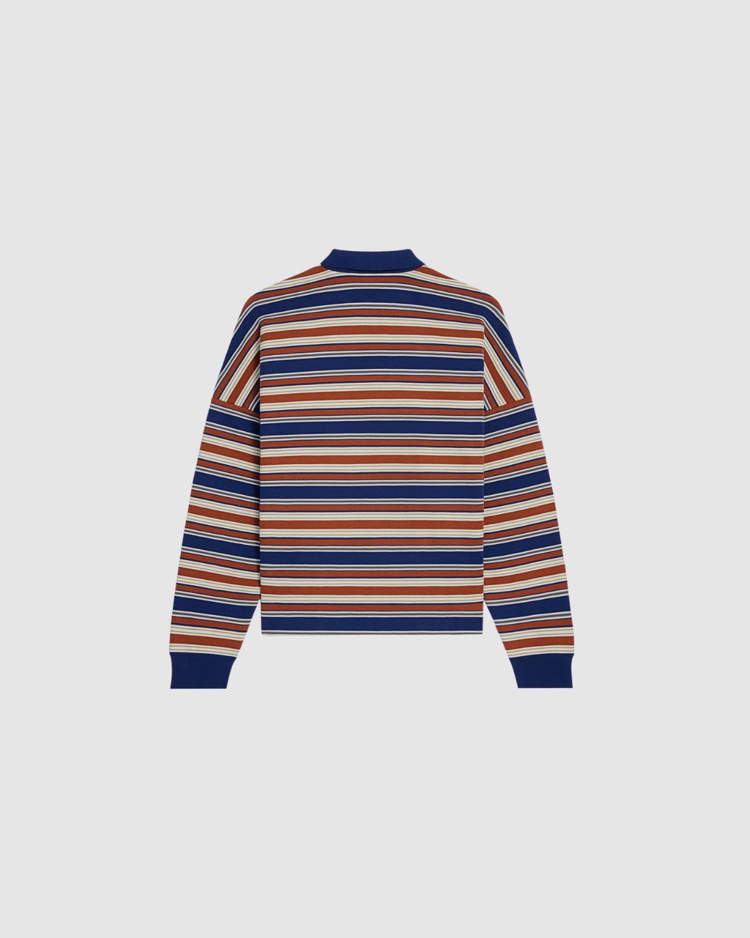 Celine Triomphe Loose Polo in Striped Cotton