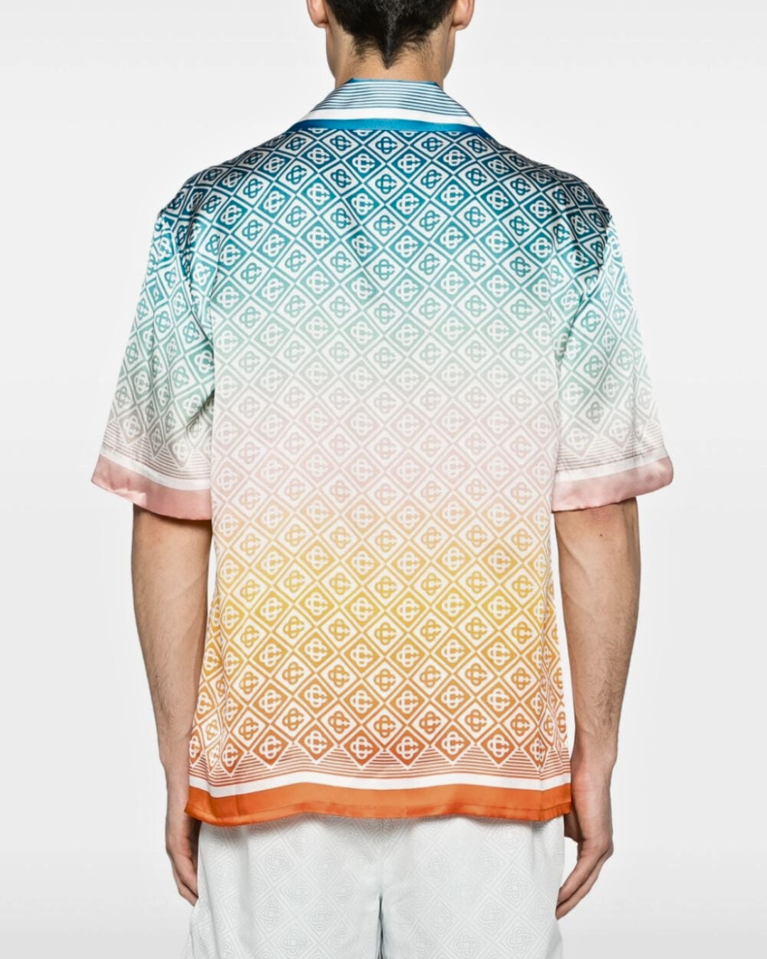 Casablsnca Gradient Monogram Silk Shirt