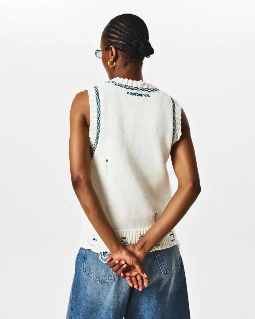 Casablanca Intarsia baseball Top urbanluxeclo