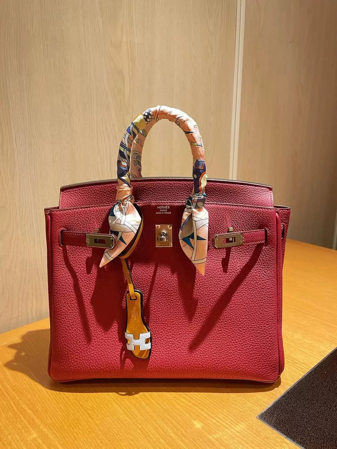 Hermes Togo Birkin 25CM Gold Hardware F5 Bourgogne