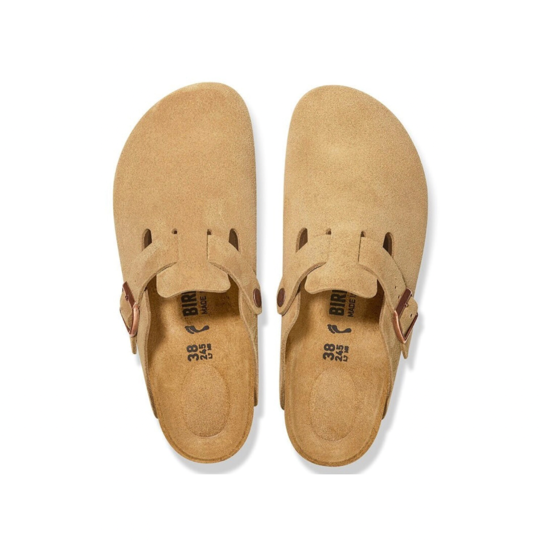 Birkenstock Boston Soft Footbed Suede Leather Clogs