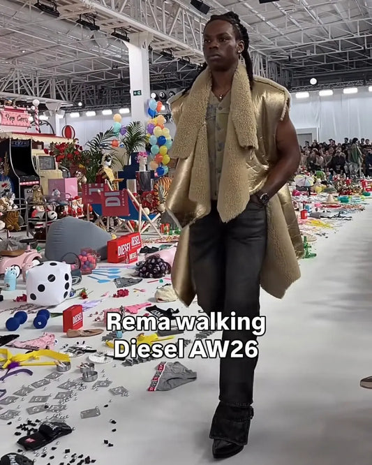Milan Fashion Week AW26: Rema Stuns on Diesel’s Runway