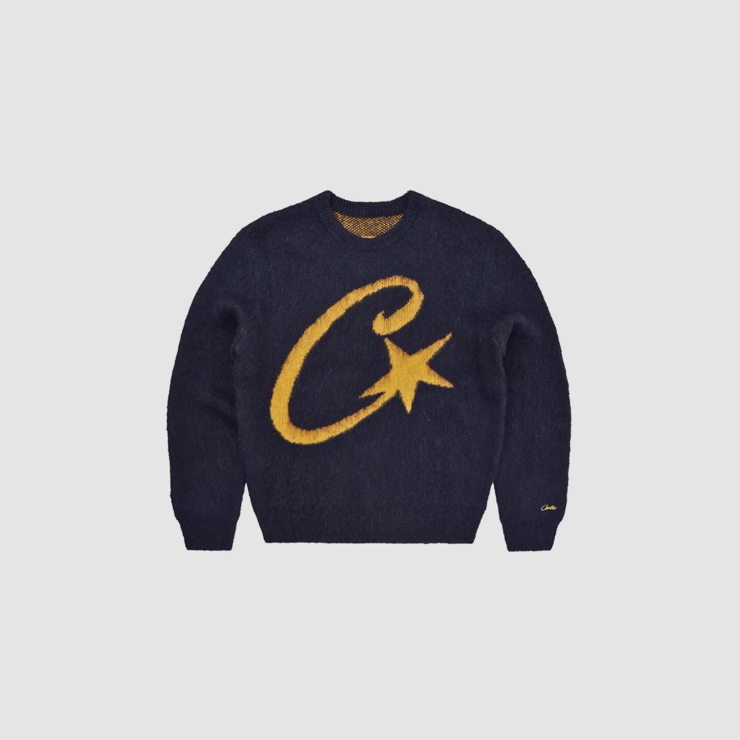 Corteiz C Star Mohair Knit Sweater