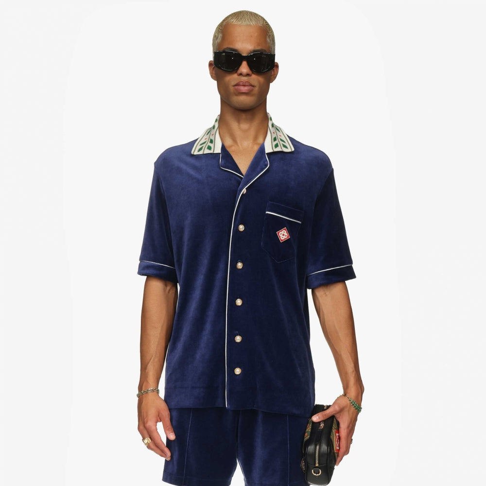 Casablanca SS24 Velour Laurel Shirt