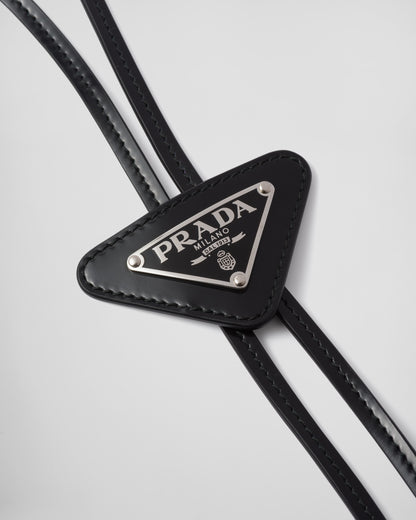 Prada Brushed leather bolo tie