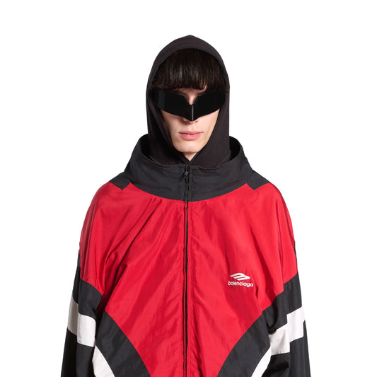 Balenciaga 3B Sports Icon Off Shoulders Tracksuit Jacket