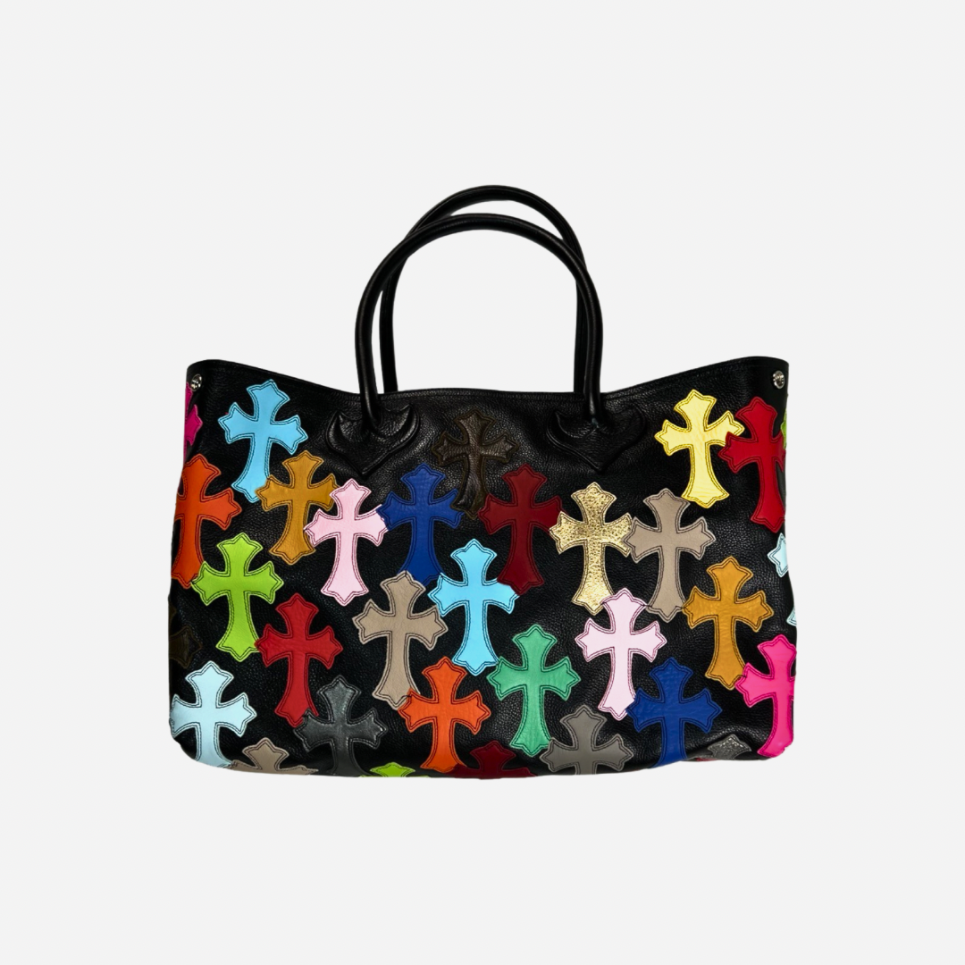 Chrome Hearts Multi colored Cross Patched TOTE BAG