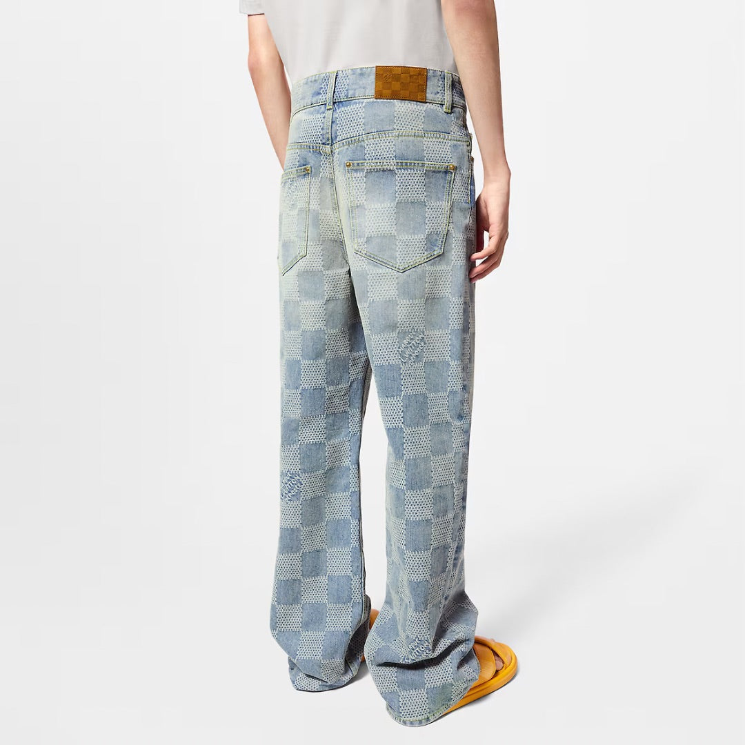 Louis Vuitton Damier Denim Skate Pants