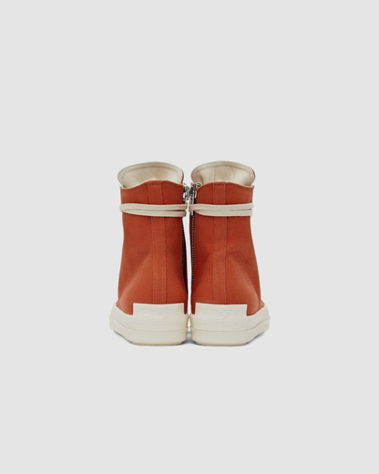 Rick Owens Drkshdw Orange High-Top Sneakers