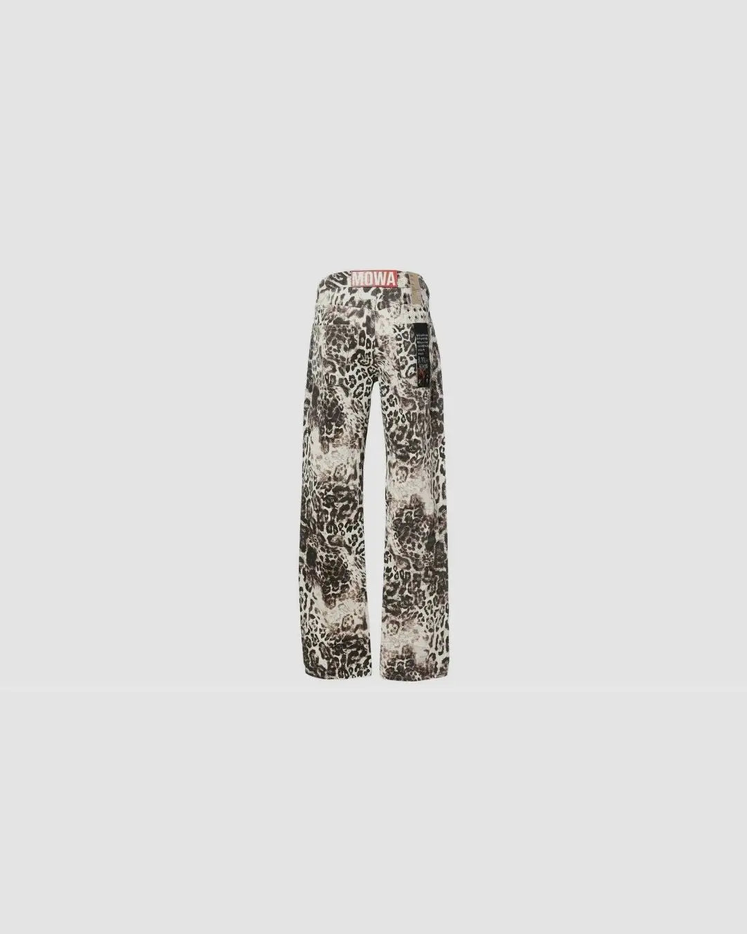Ksubi X Mowalola Cheetah Wide-Leg Denim Jeans
