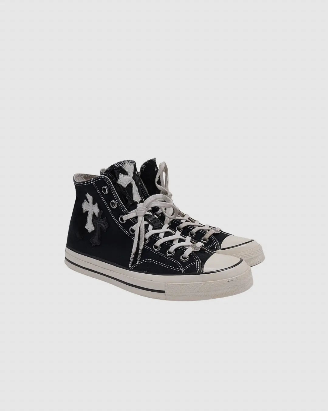 Chrome Hearts Cross Patch Converse Chuck Taylors urbanluxeclo