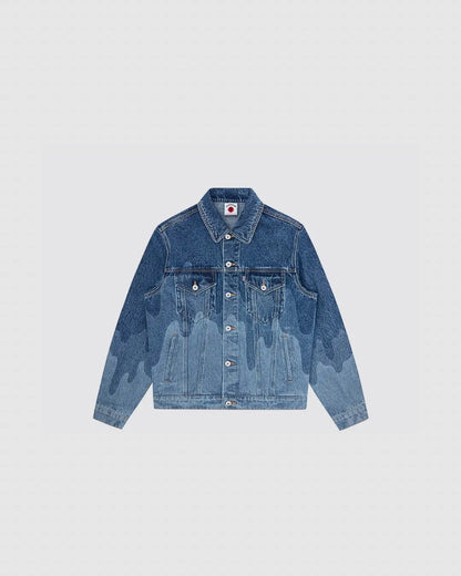 Billionaire Boys Club ICE CREAM Lazer Drip Denim Trucker Jacket urbanluxeclo