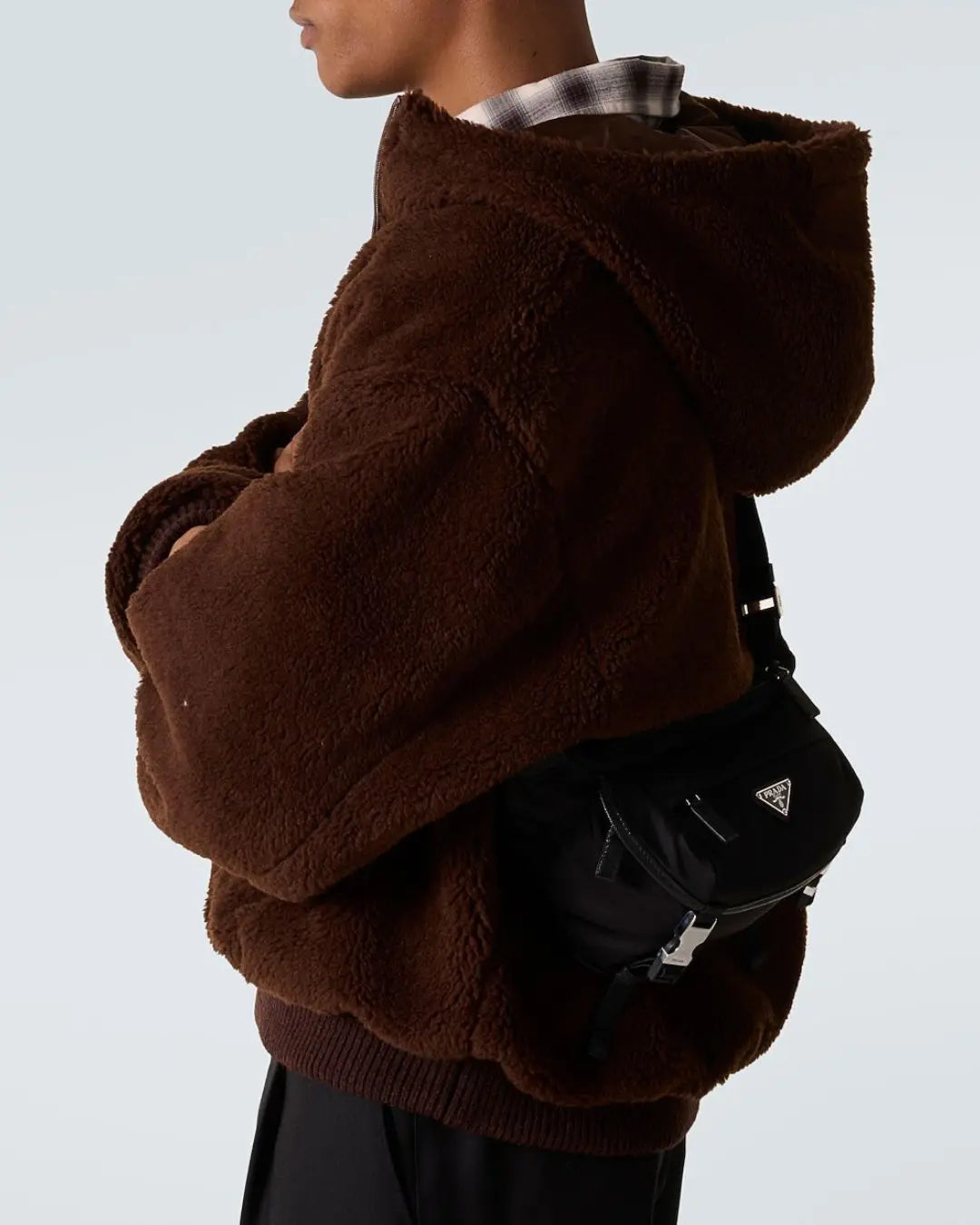 PRADA Re-Nylon trimmed leather belt bag urbanluxeclo