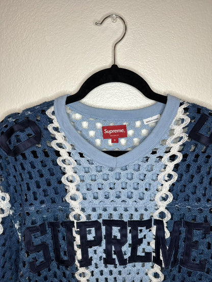 Supreme Crochet Football Jersey Slate